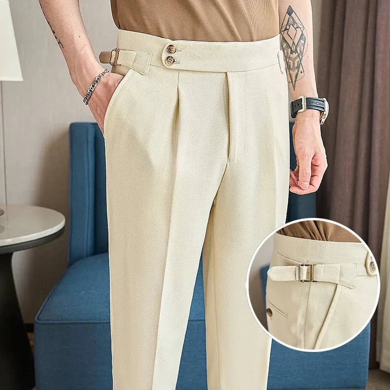 Ankle-length slim casual pants