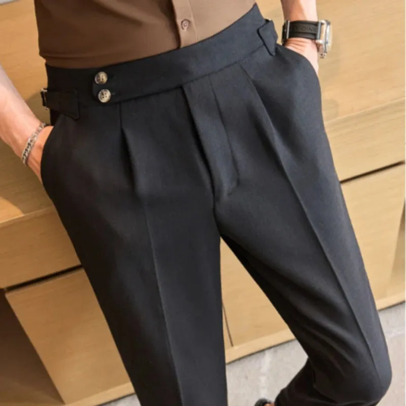 Ankle-length slim casual pants