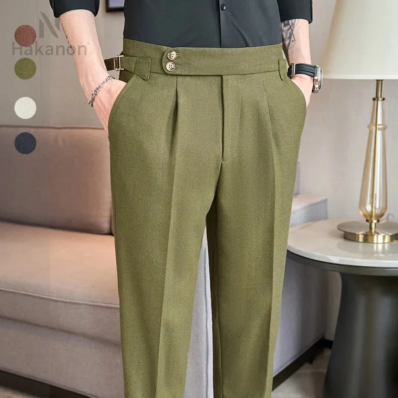 Ankle-length slim casual pants