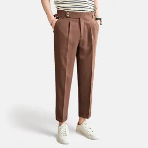 Ankle-length slim casual pants