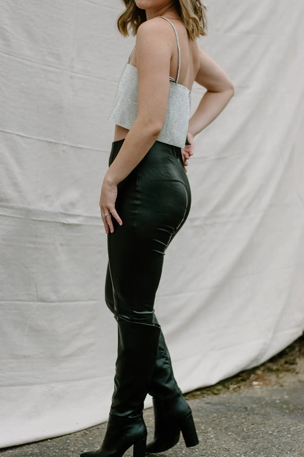 Black Skinny Leather Pants