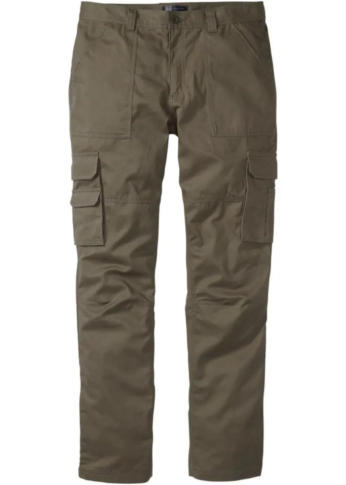 Bpc Selection Teflon Trim Straight Cargo Pants, Green