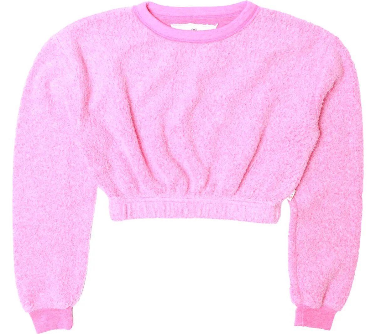 Candy Pink Fitted Flare Fleece Pant