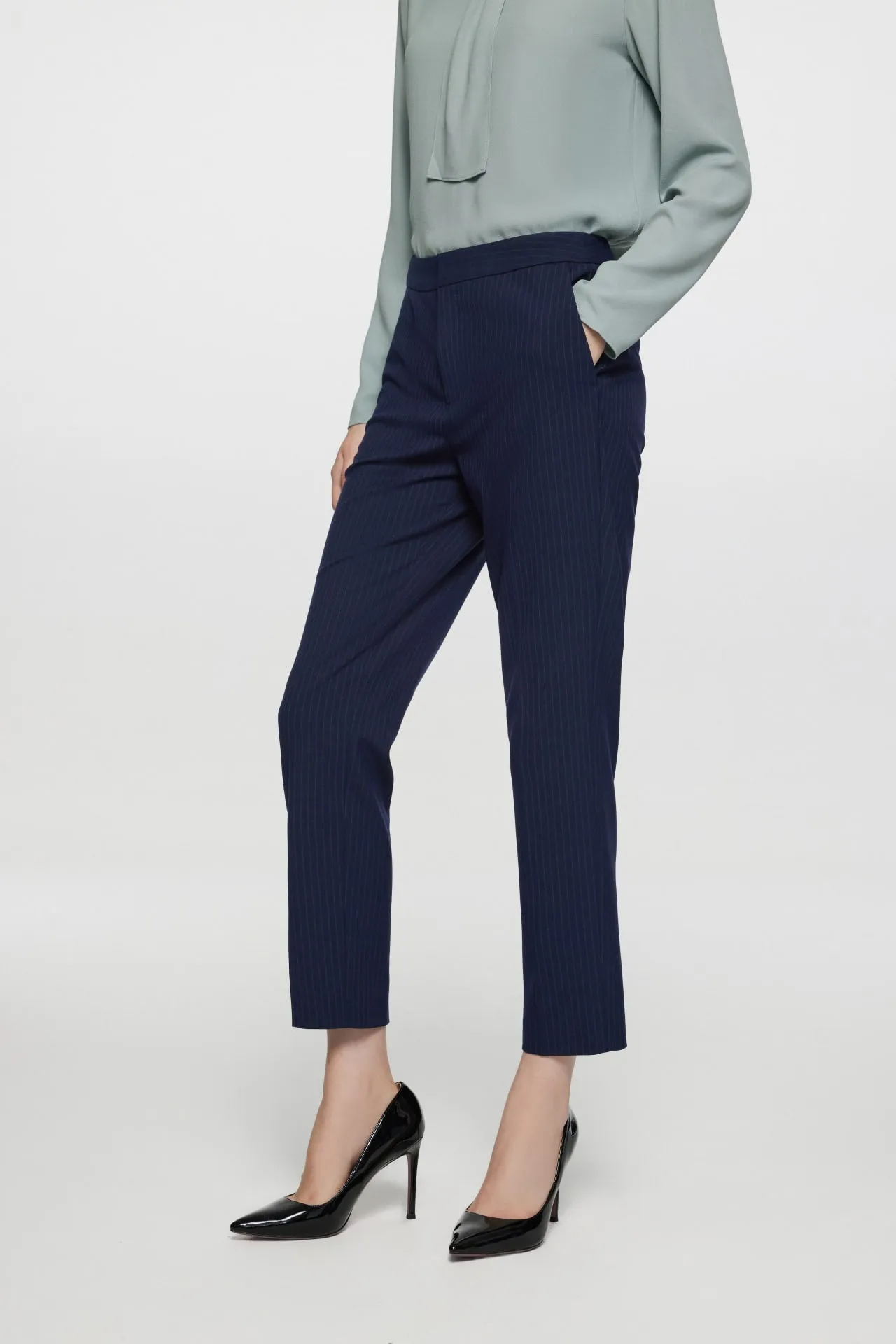 Celeste Soft Touch Classic Stripe Suit Pants