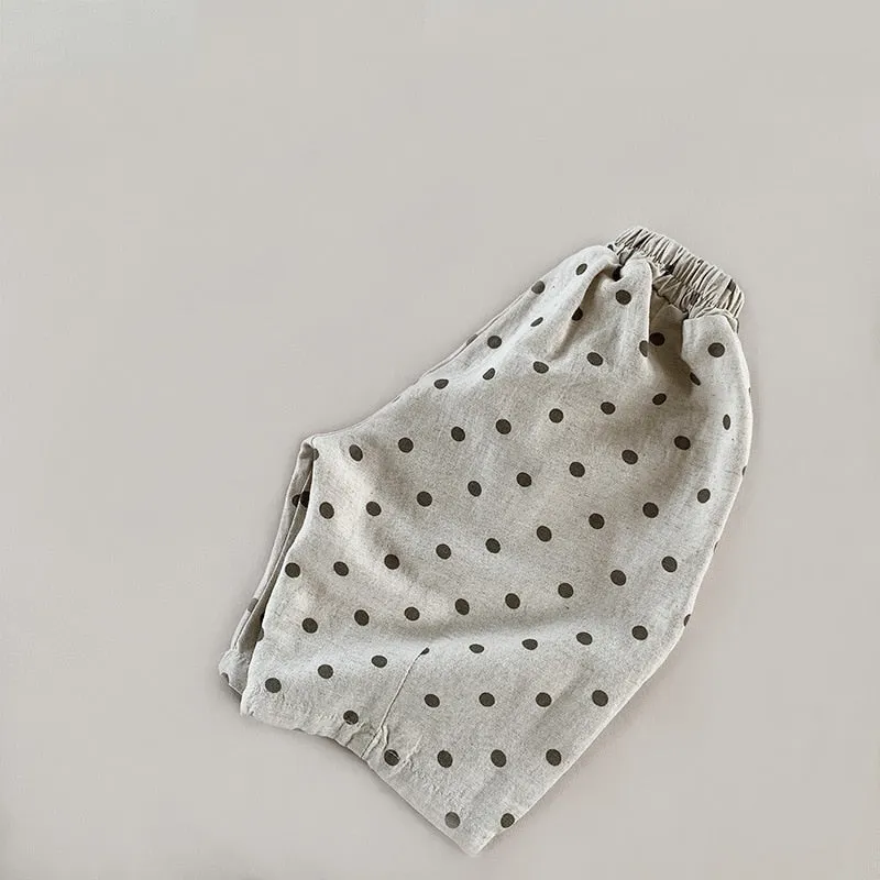 Children's Polka Dot Harem Pants