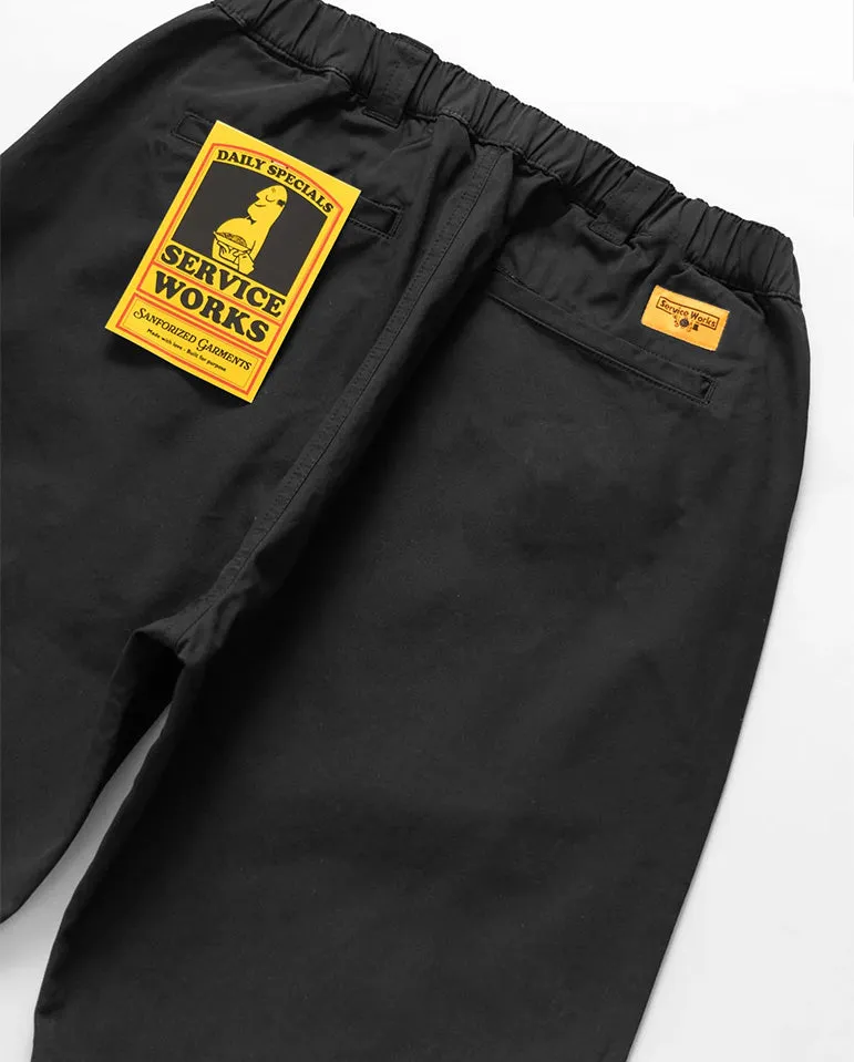 Dense Twill Waiter Pant BLACK