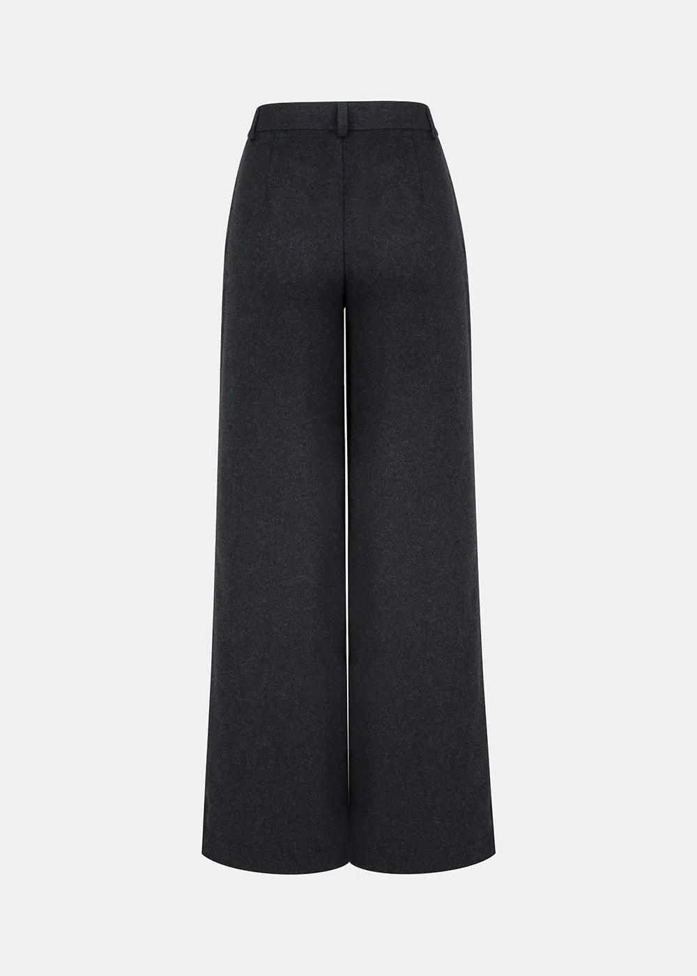 ELLIS WOOLEN PANTS BLACK