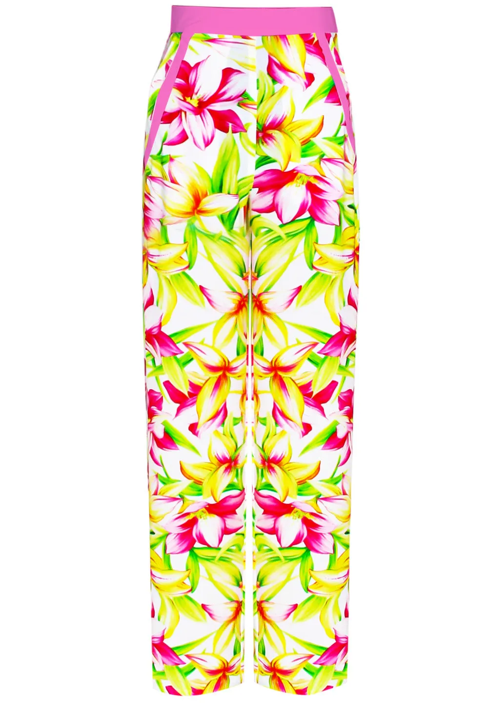 Euphoria - Floral Love Pants (Neon Pink)