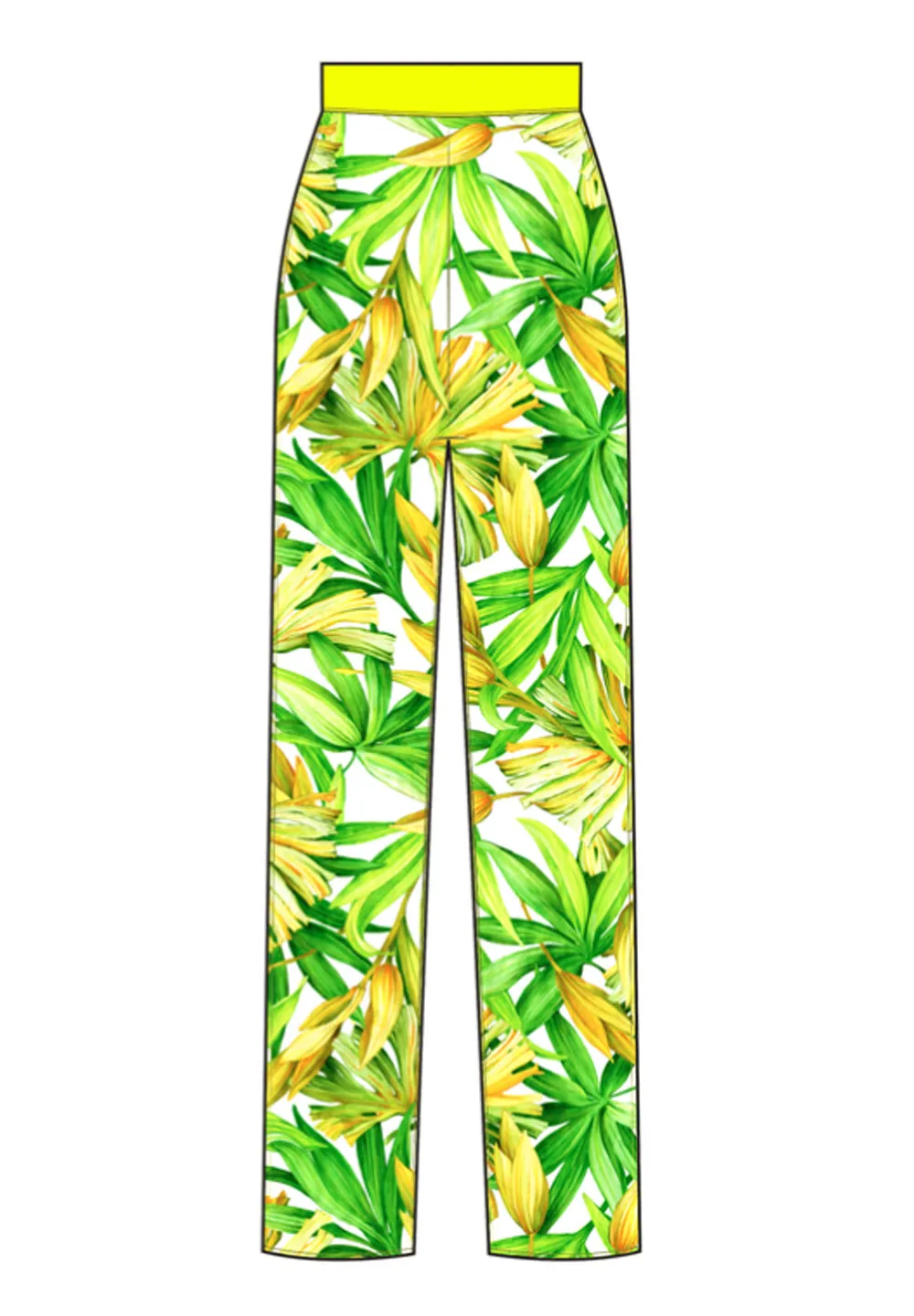 Euphoria - Secret Garden Pants (Neon Yellow)