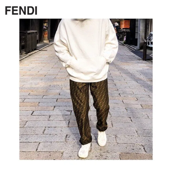 FENDI Jacquard FF Logo Trousers