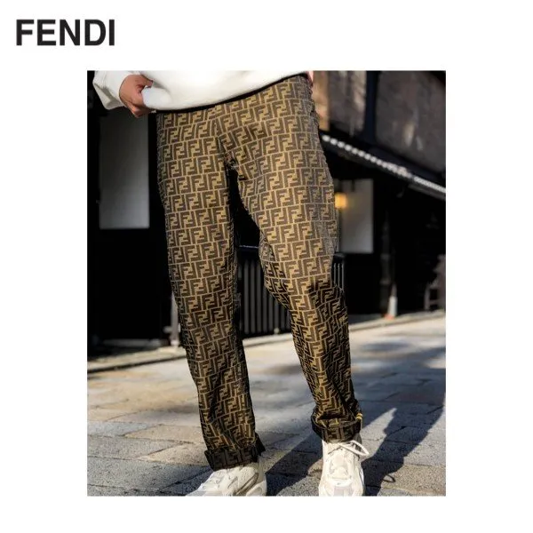 FENDI Jacquard FF Logo Trousers