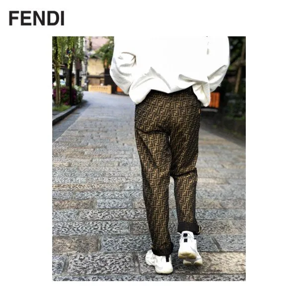 FENDI Jacquard FF Logo Trousers