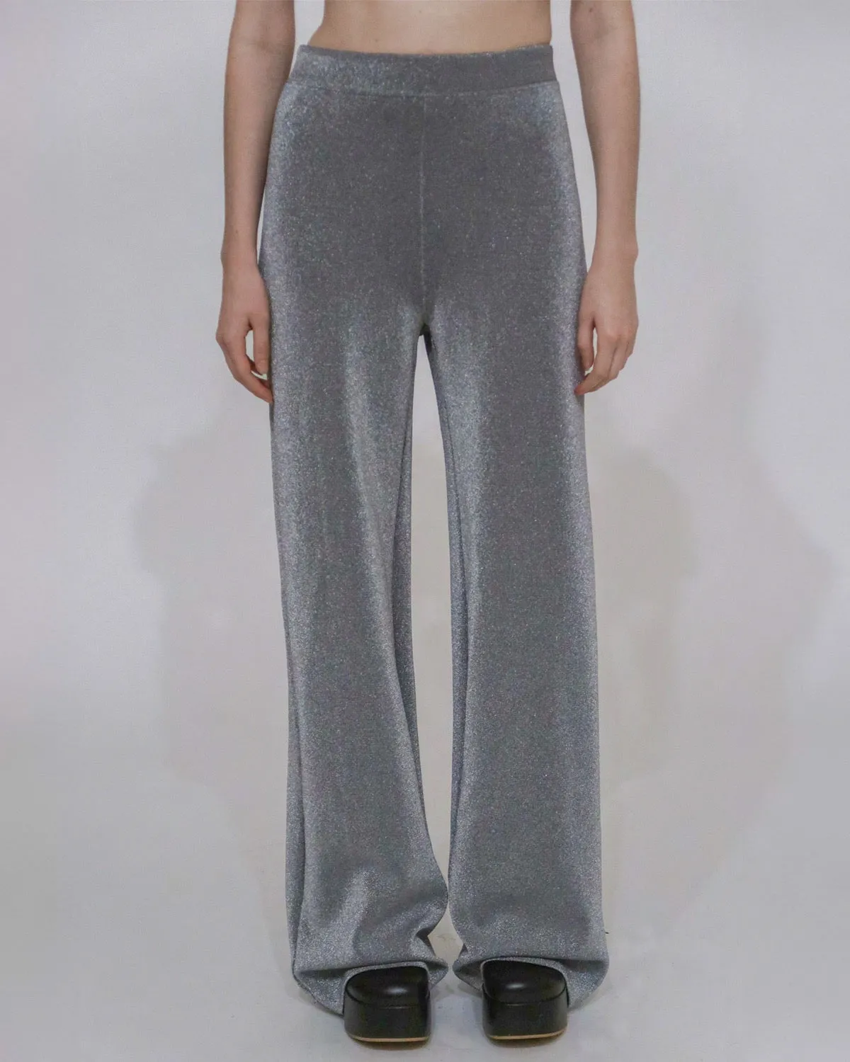 FITTED STRAIGHT PULL-ON PANT - LUREX