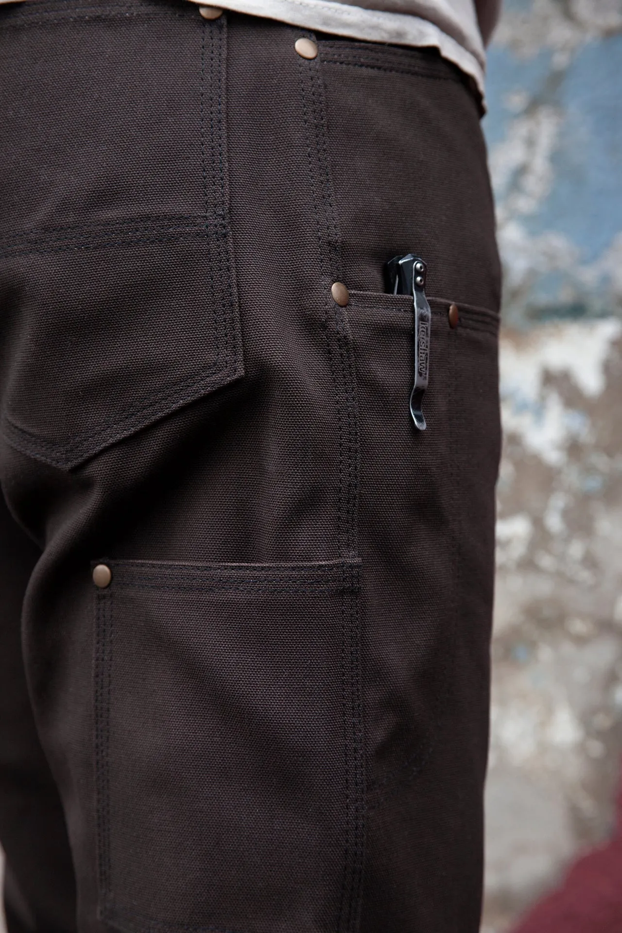 GN.01 Fitted Work Pant - Walnut Brown Canvas