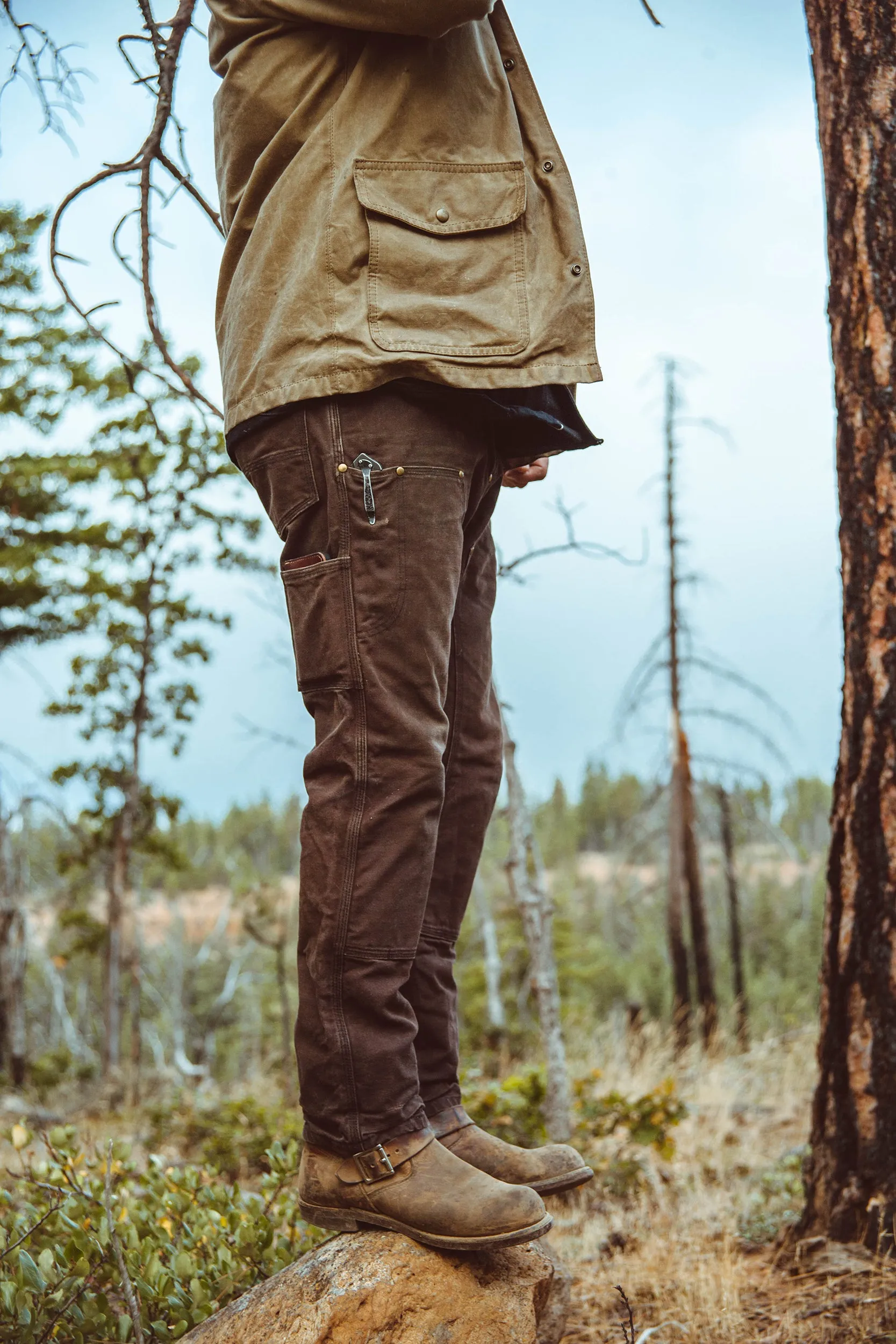 GN.01 Fitted Work Pant - Walnut Brown Canvas