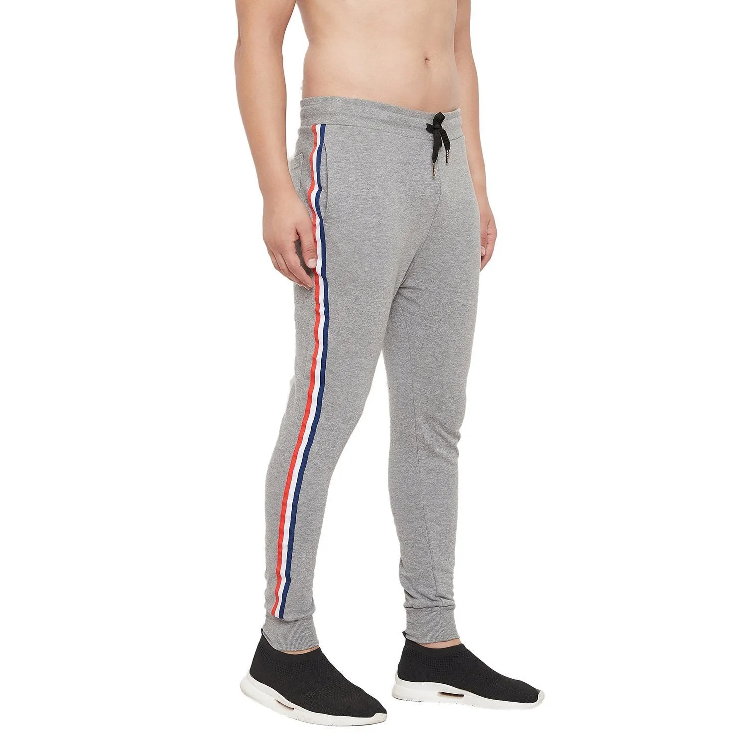 Heather Grey Taped Sweatpants