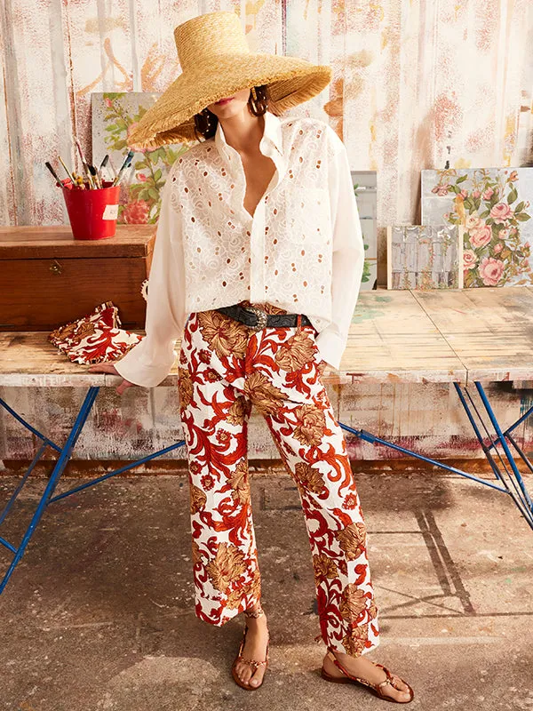 Hendrix Pants in Reef White