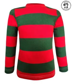 Infants/Toddlers/Kids Red & Green Nightmare on the Street Striped T-Shirt Costume