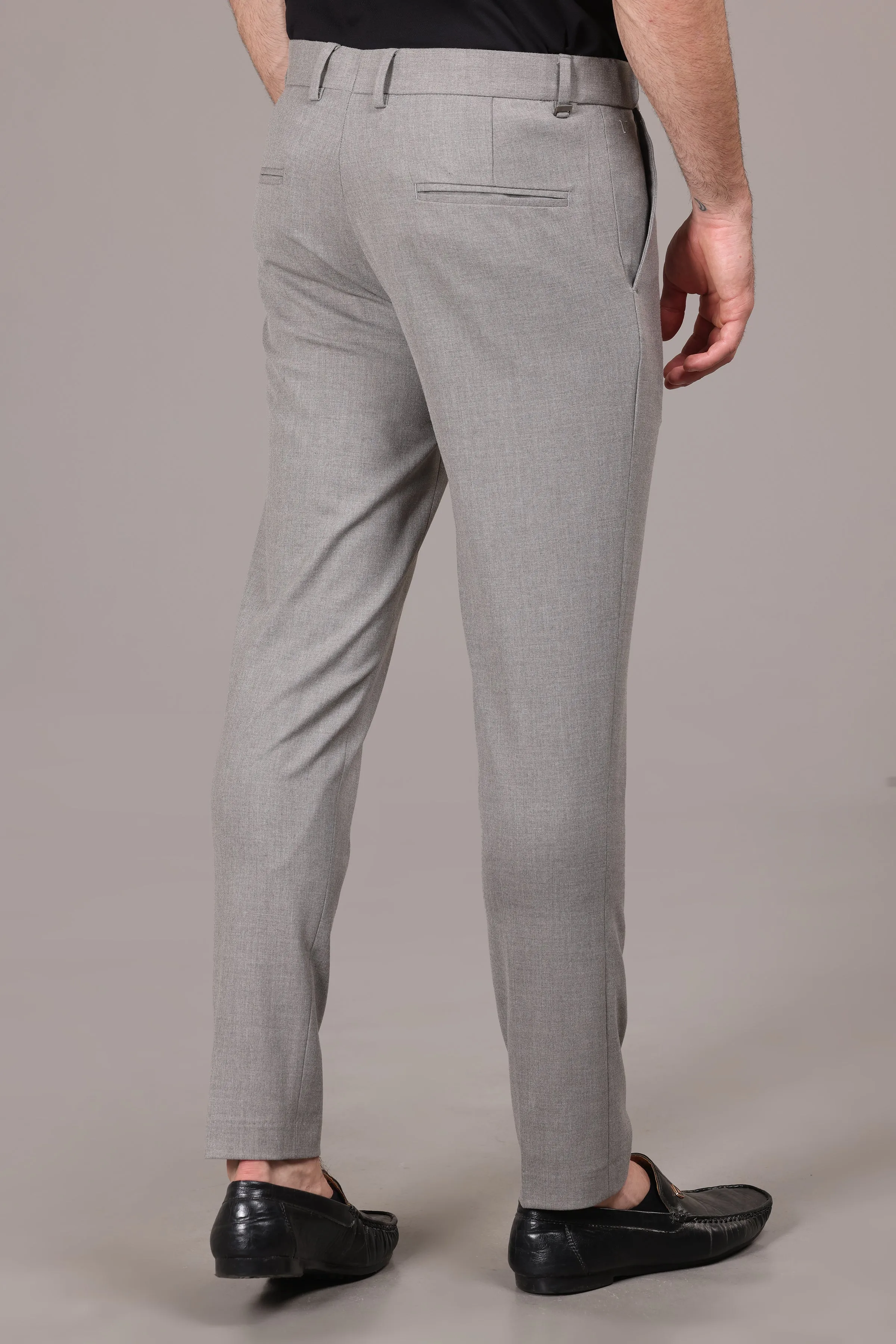 Ivyn Elegant Grey Formal Trousers for Men