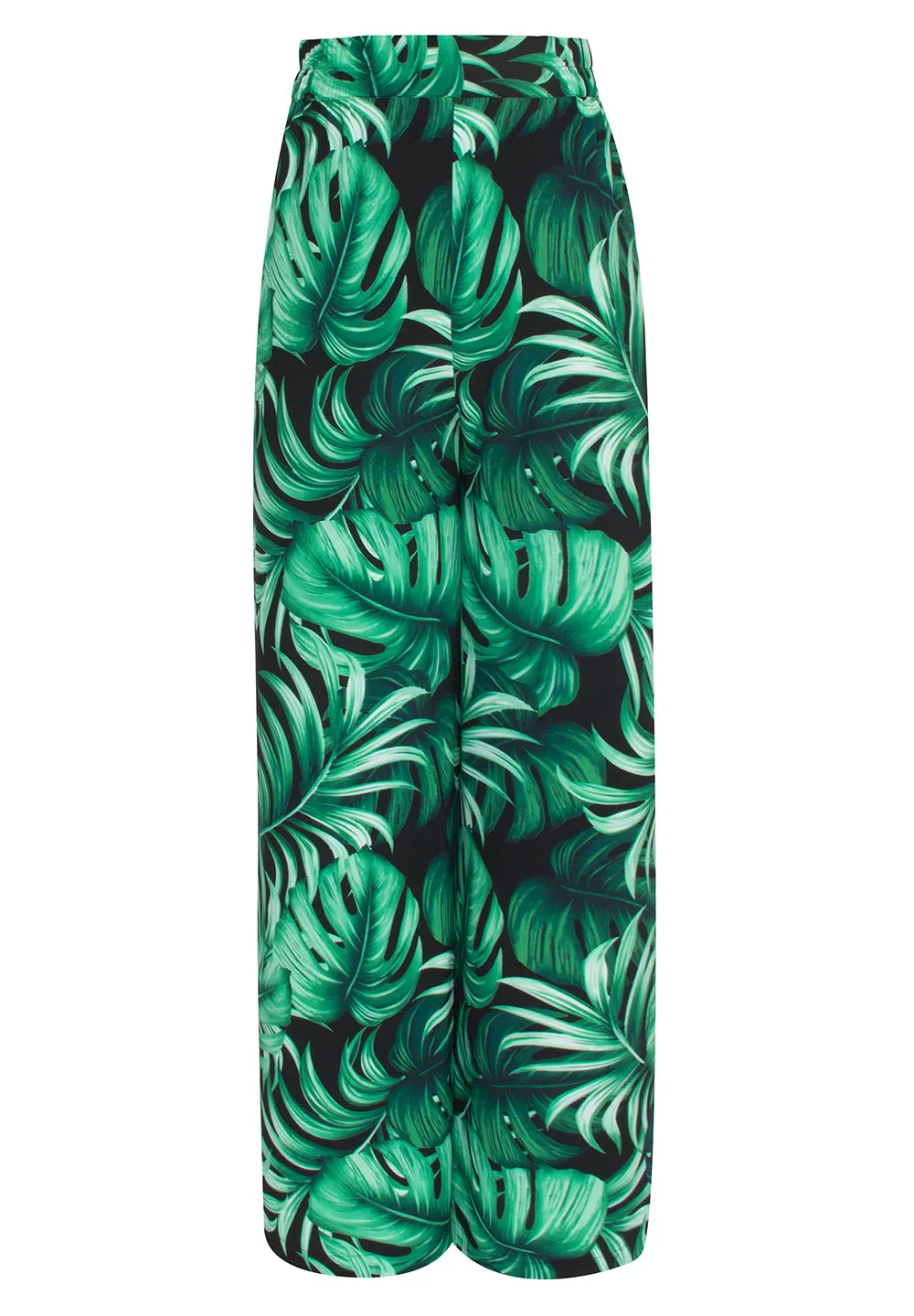 Jungle - Monstera Black / Green Pants (Neon Orange)