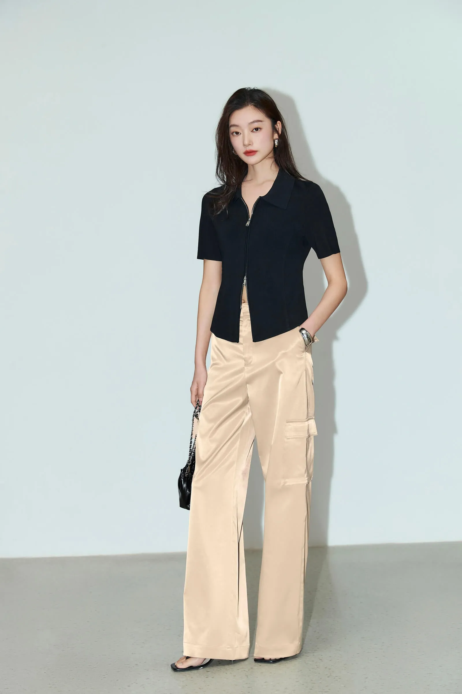 LILY Casual Wide-Leg Cargo Pants