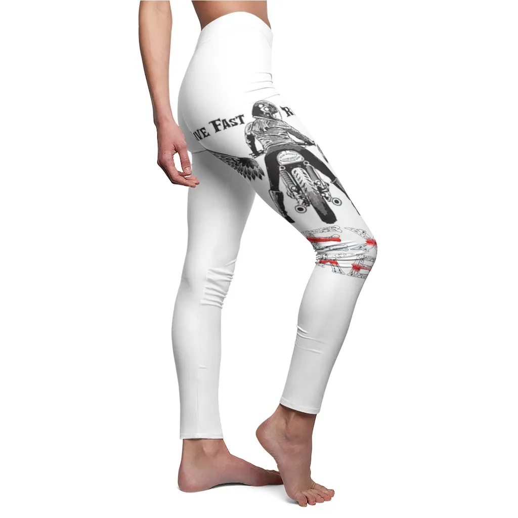 LIVE FAST RIDE FREE Leggings