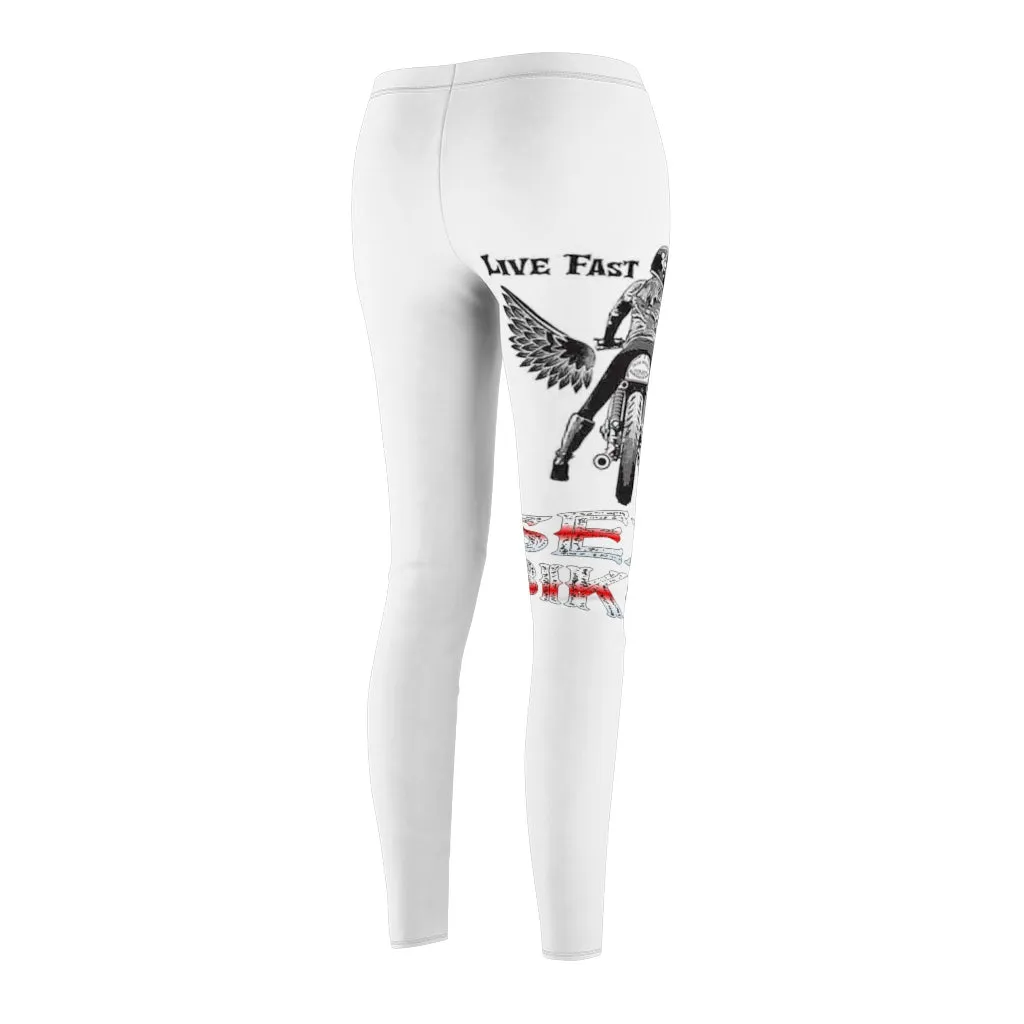 LIVE FAST RIDE FREE Leggings