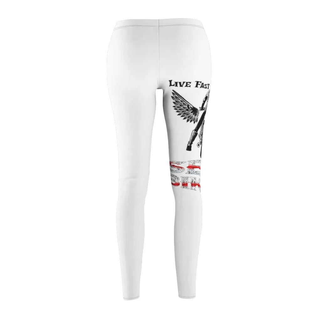 LIVE FAST RIDE FREE Leggings