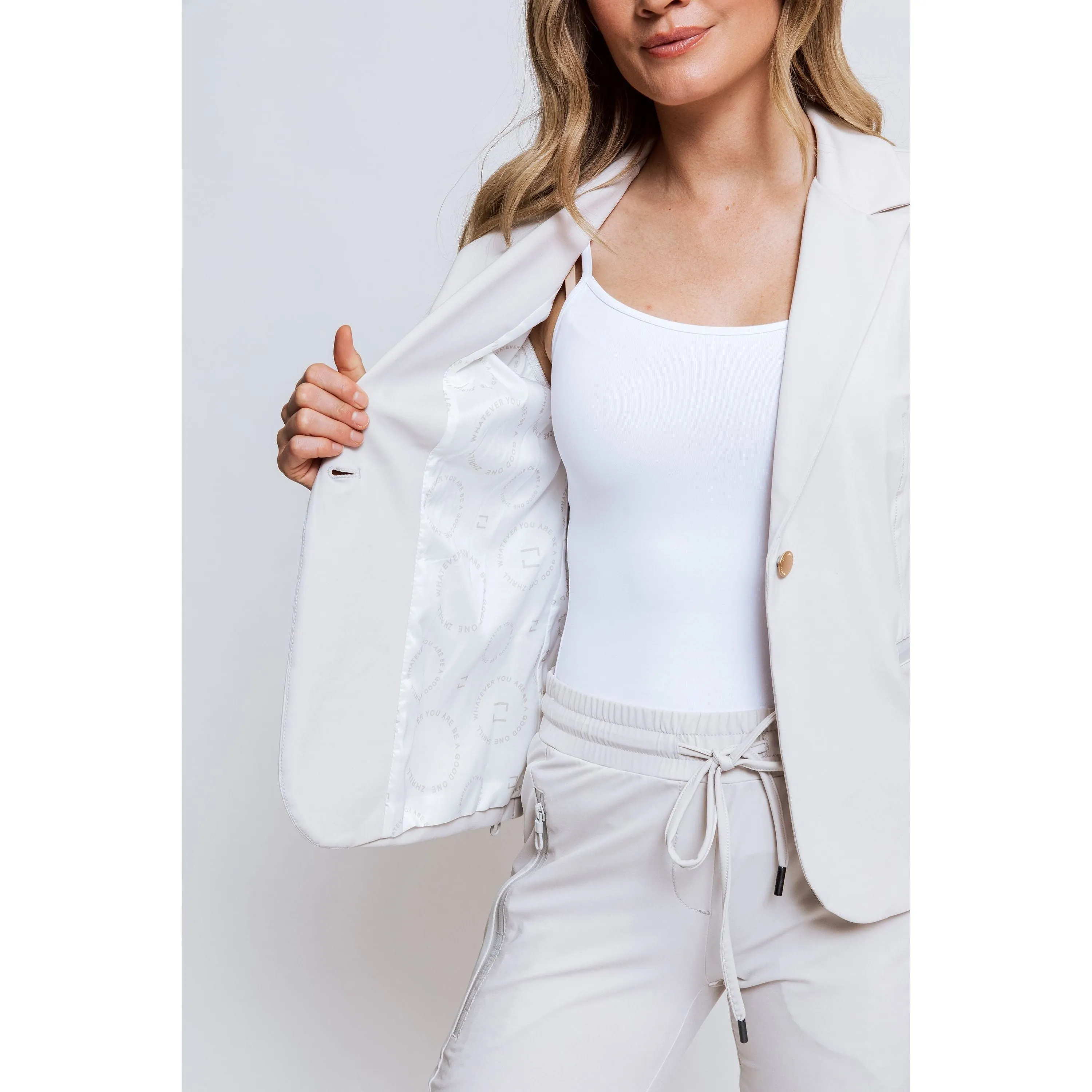 Luxe Stretch Knit Blazer Jacket