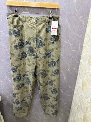 Mehendi Green Floral Pants