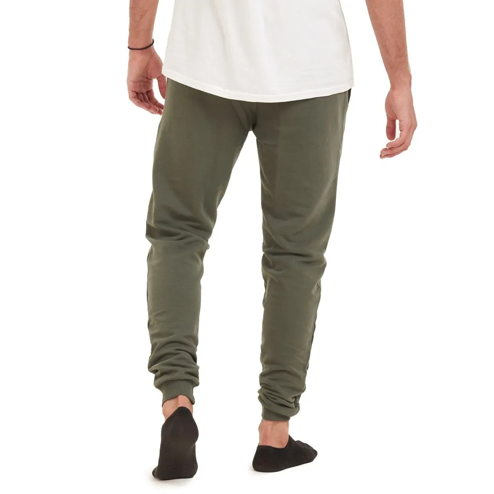 Men summer Sweatpants Dark green paws