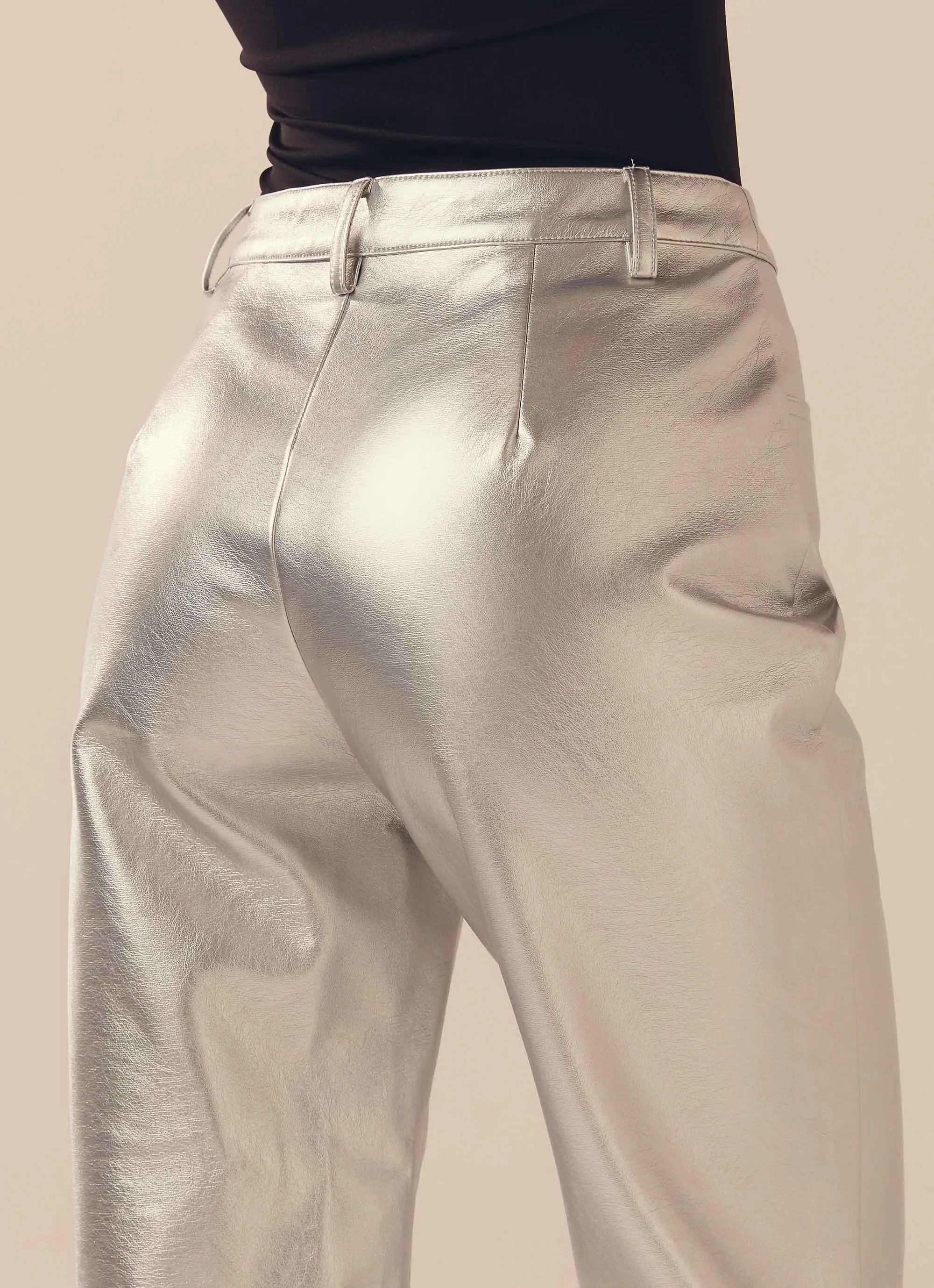 Moonlight Memories Pants - Silver PU