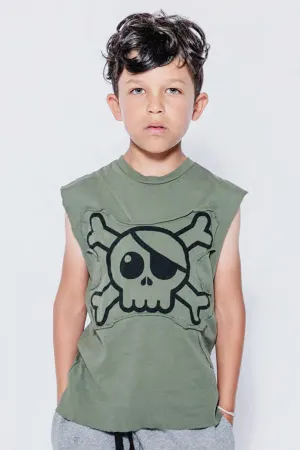 Nununu Skull Kids Tank Shirt (Size 8/9 left)