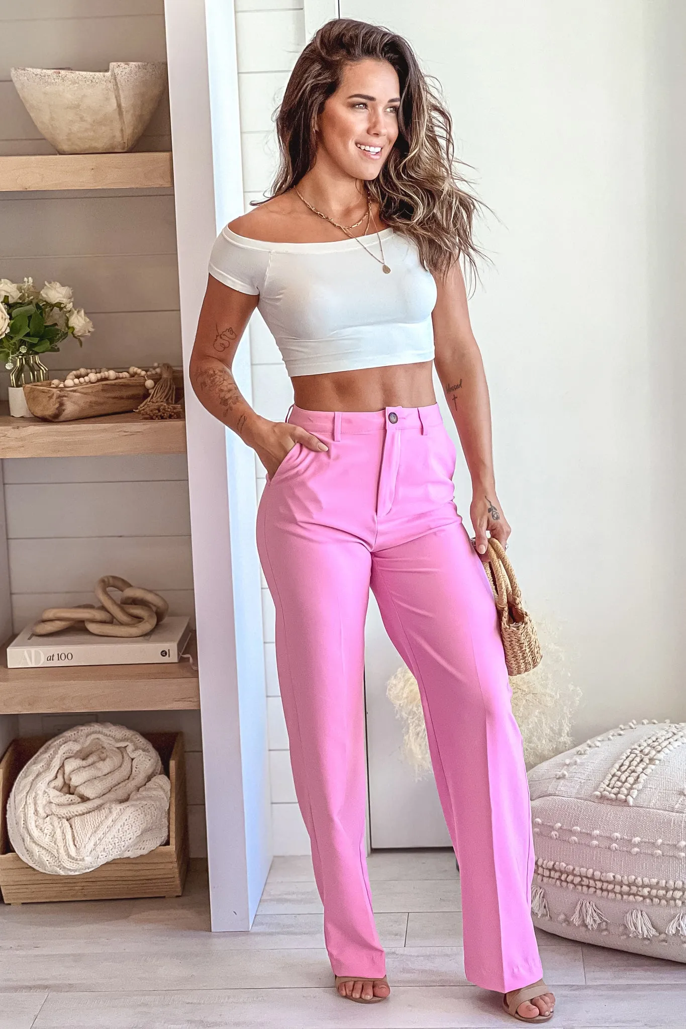 Pink Formal Pants