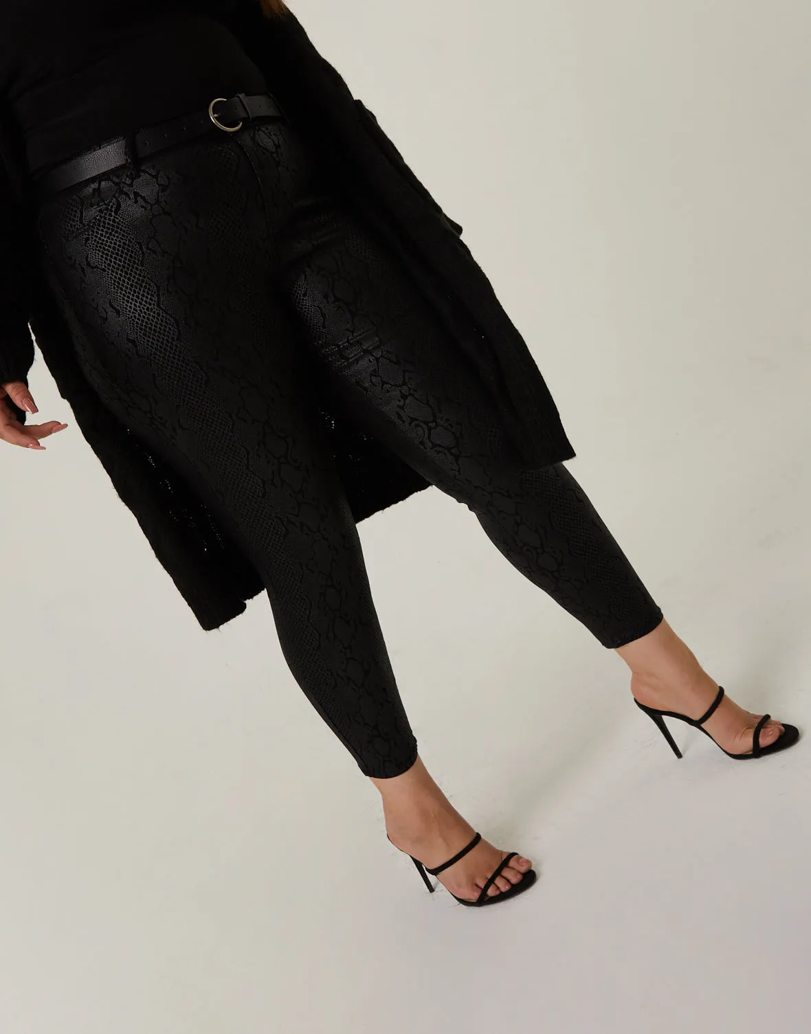 Plus Size Snake Print Pants