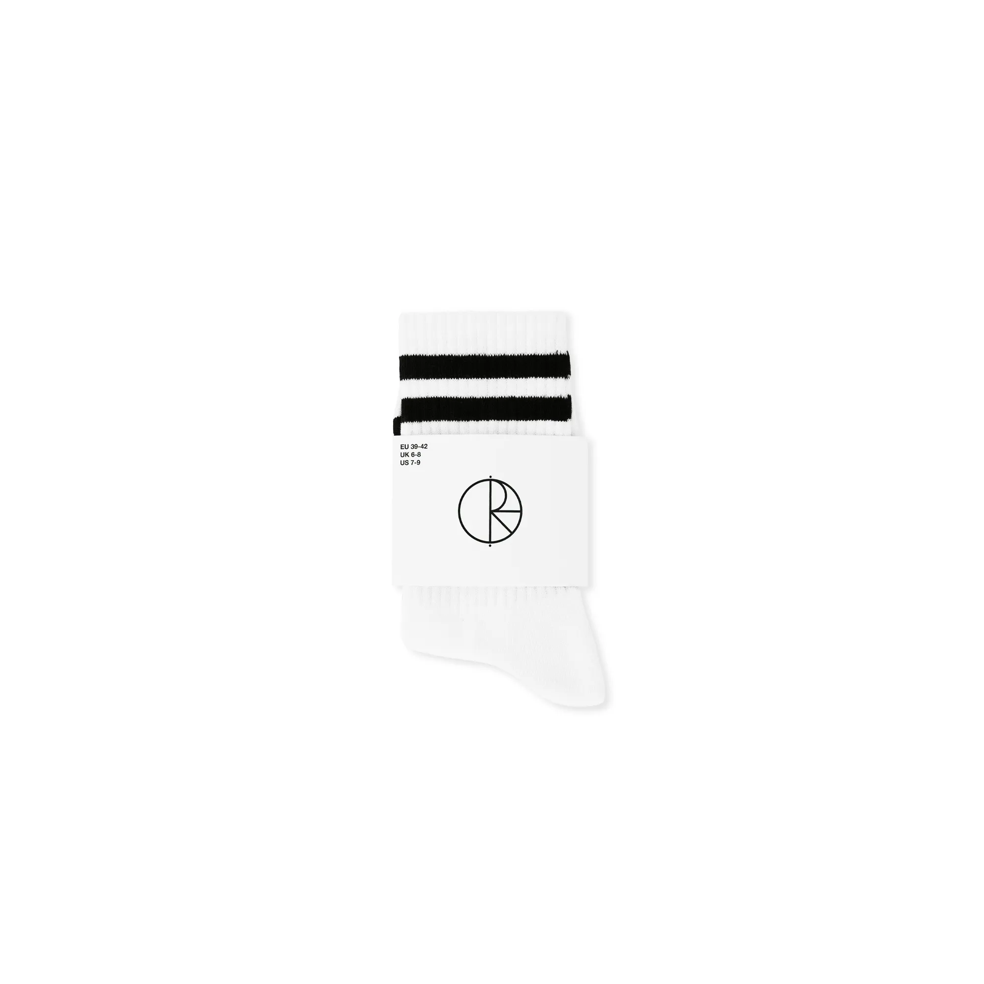 Polar Happy Sad Socks: White