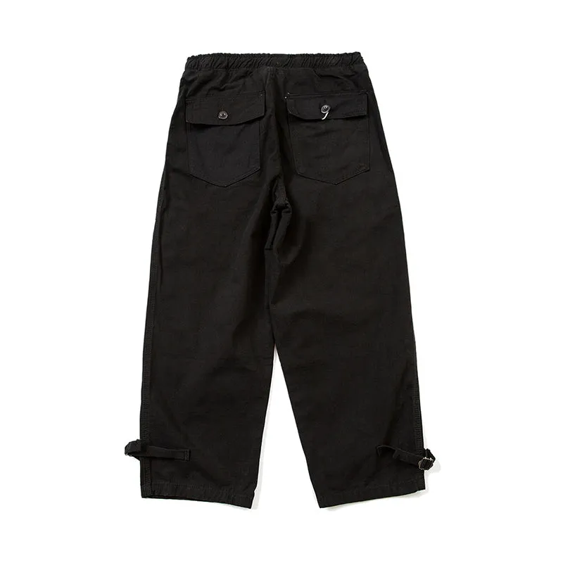 Retro Casual Big Pockets Trousers