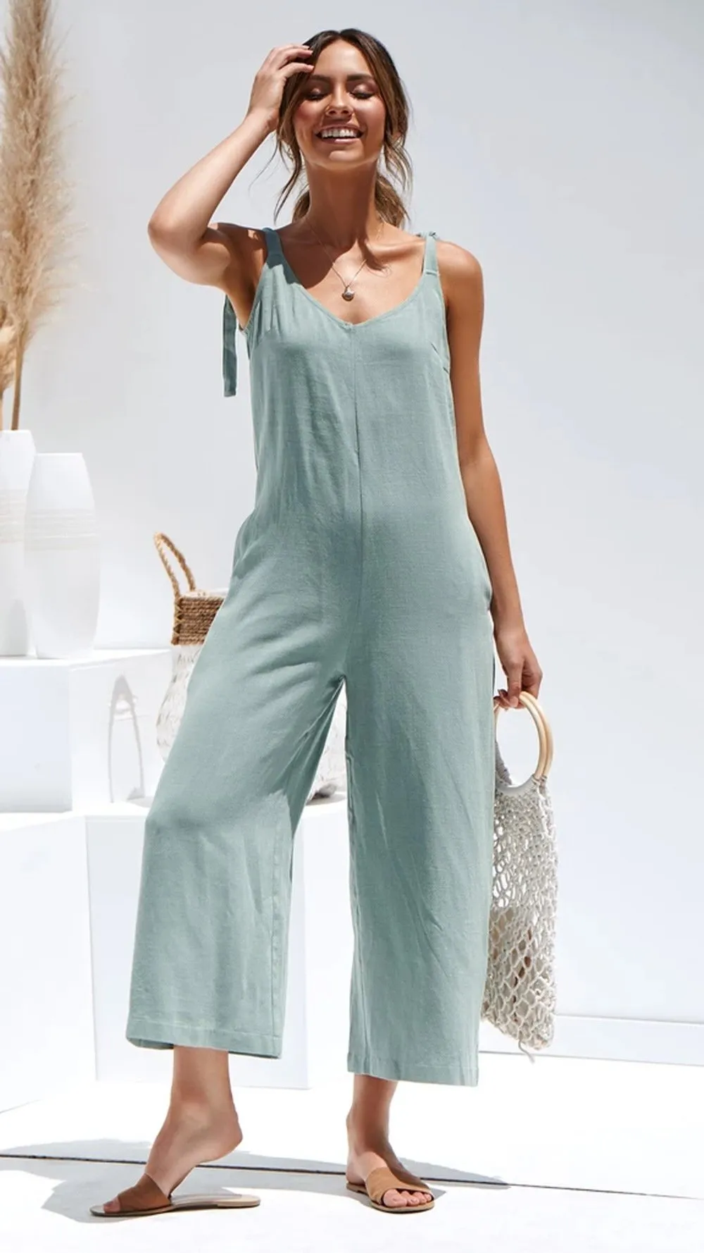 Spring/Summer Fashion Women's Wear Sling Jumpsuit