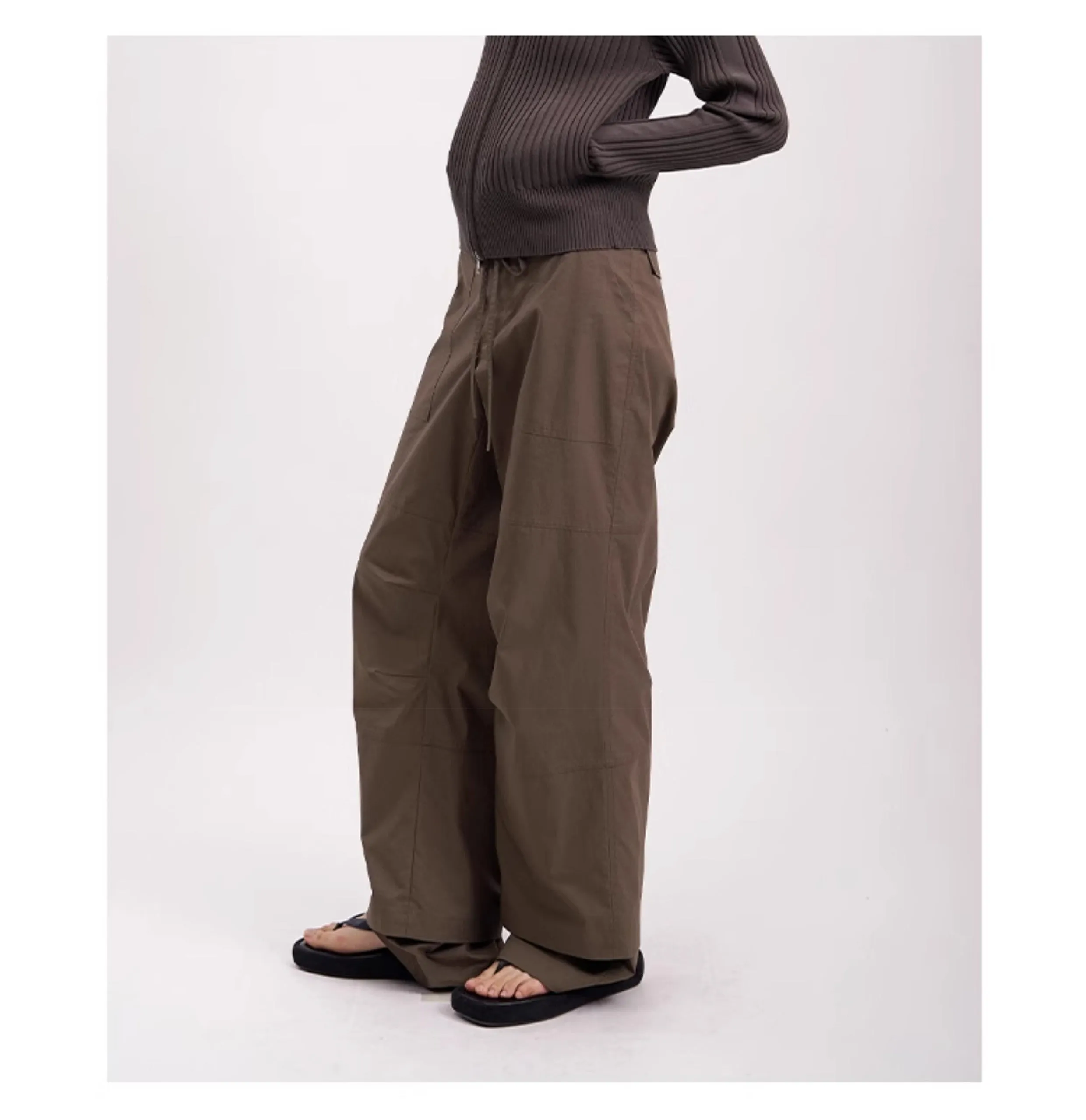 Straight Cotton Casual Pants