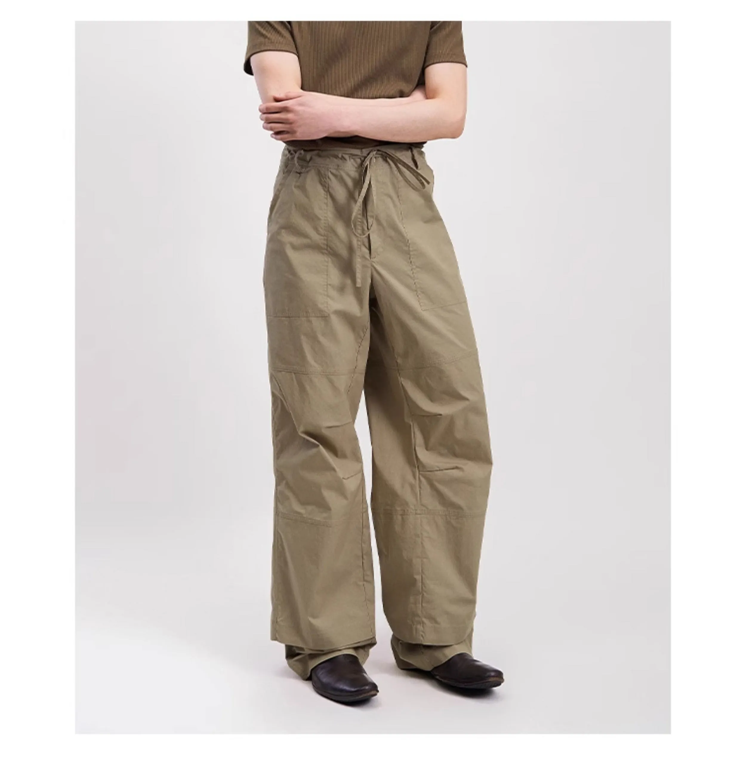 Straight Cotton Casual Pants