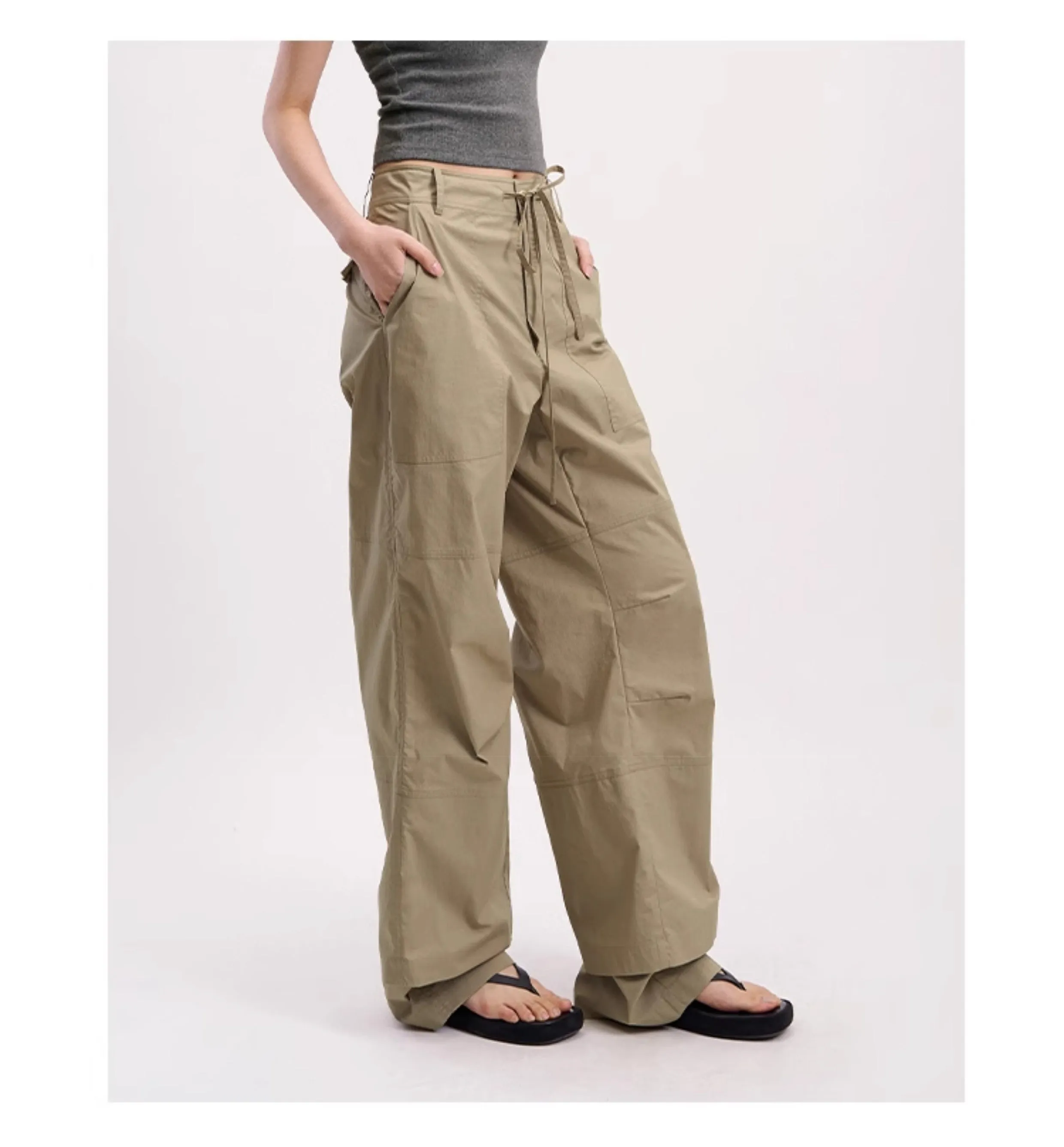 Straight Cotton Casual Pants