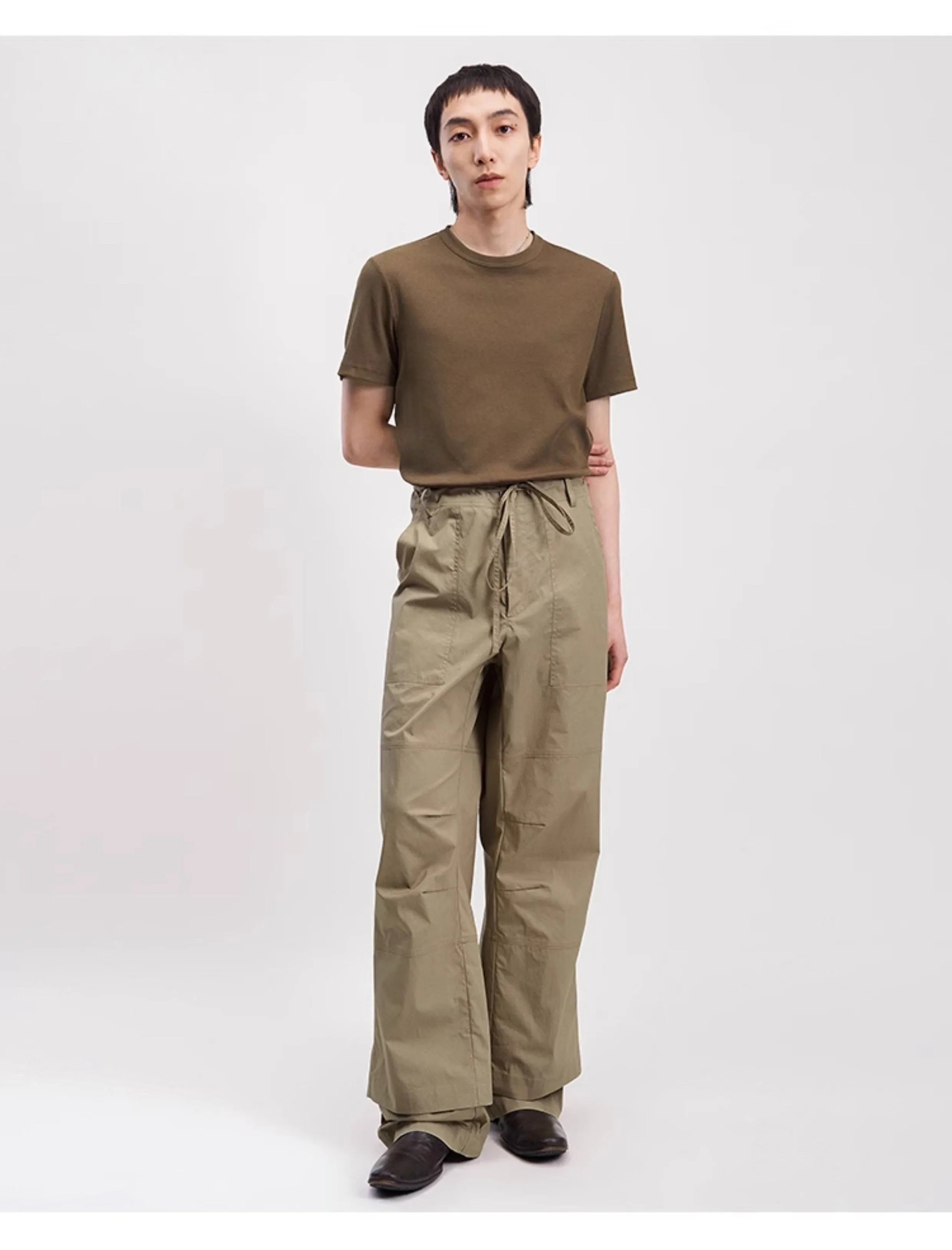 Straight Cotton Casual Pants