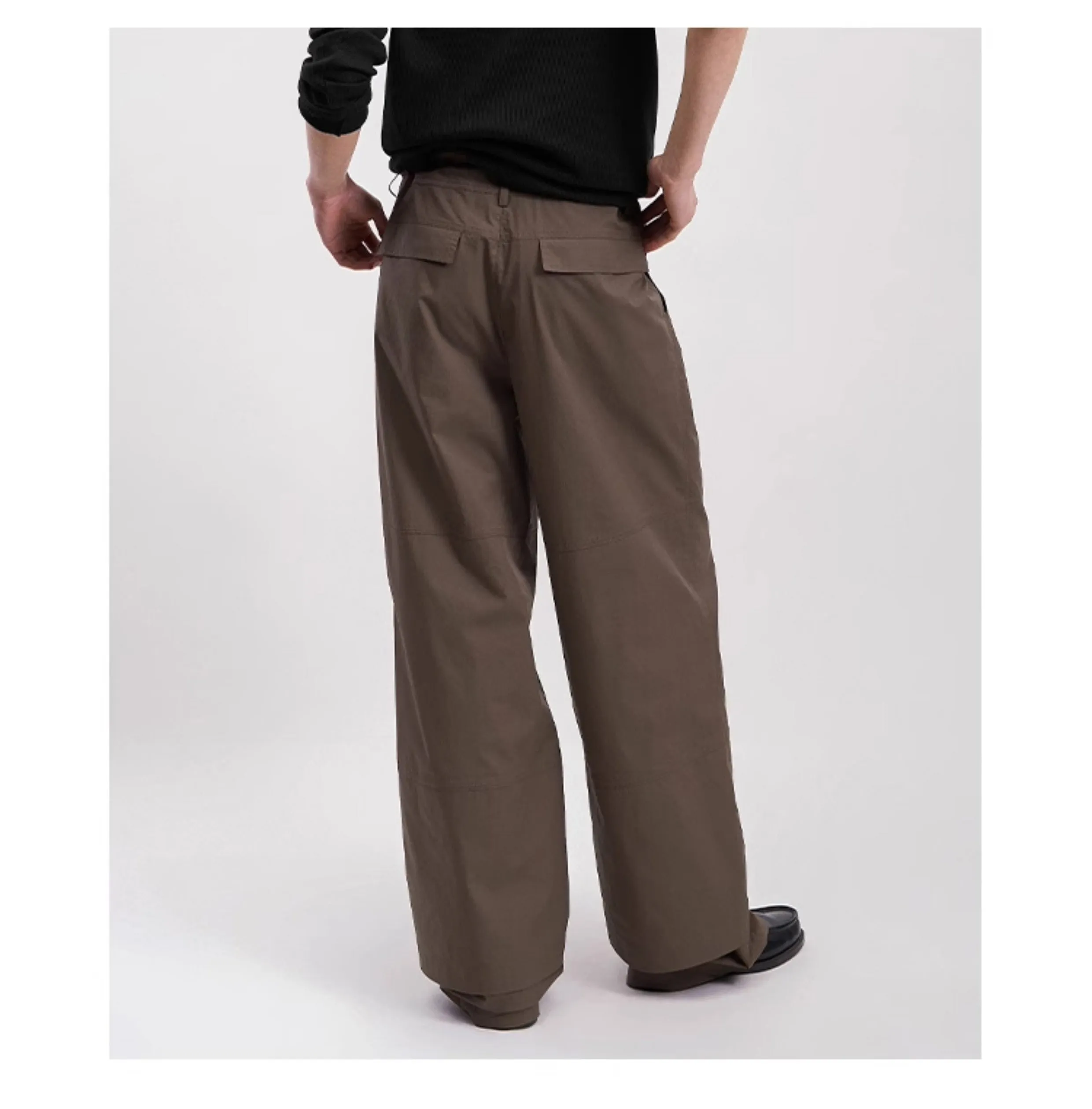 Straight Cotton Casual Pants