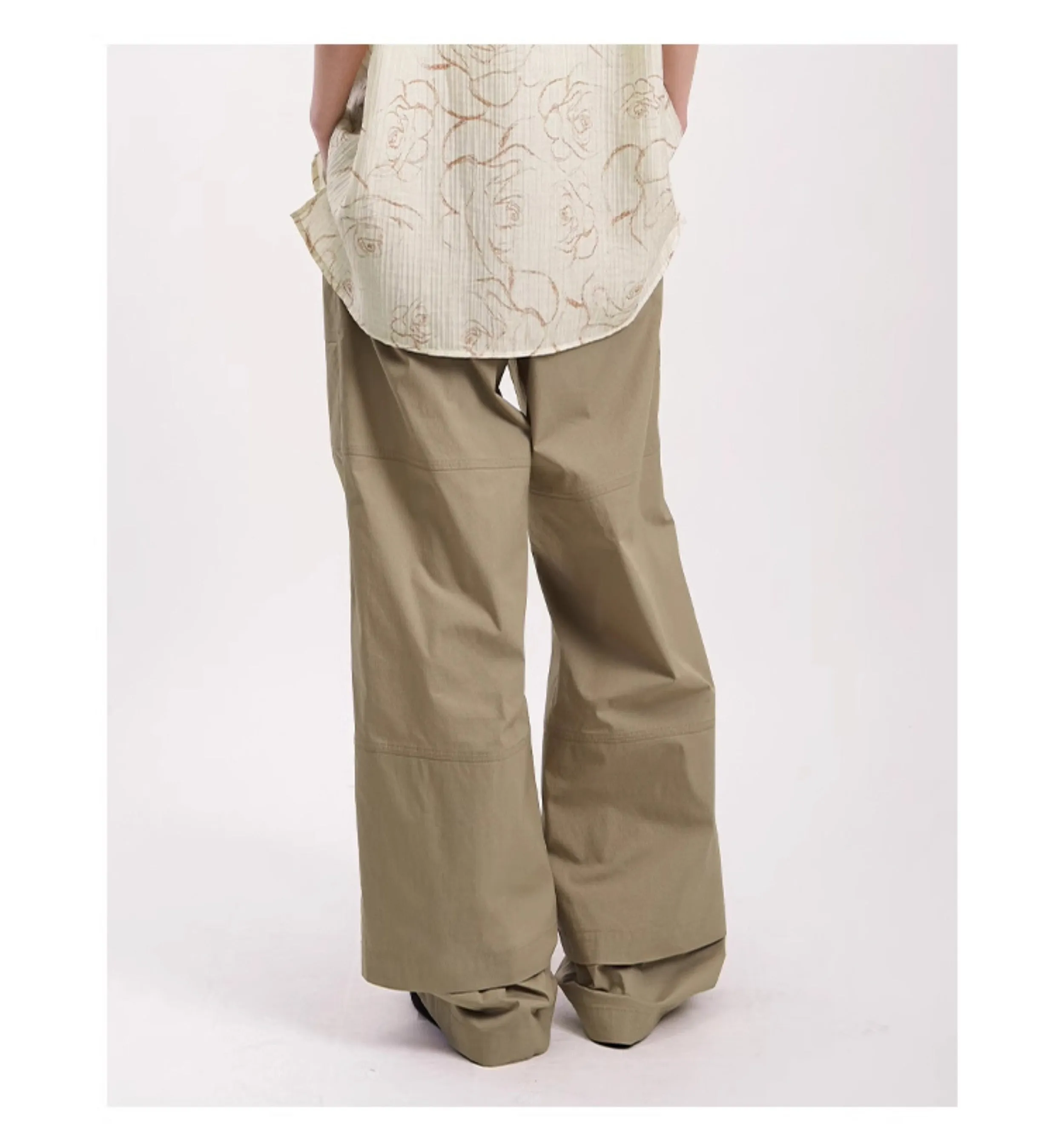 Straight Cotton Casual Pants