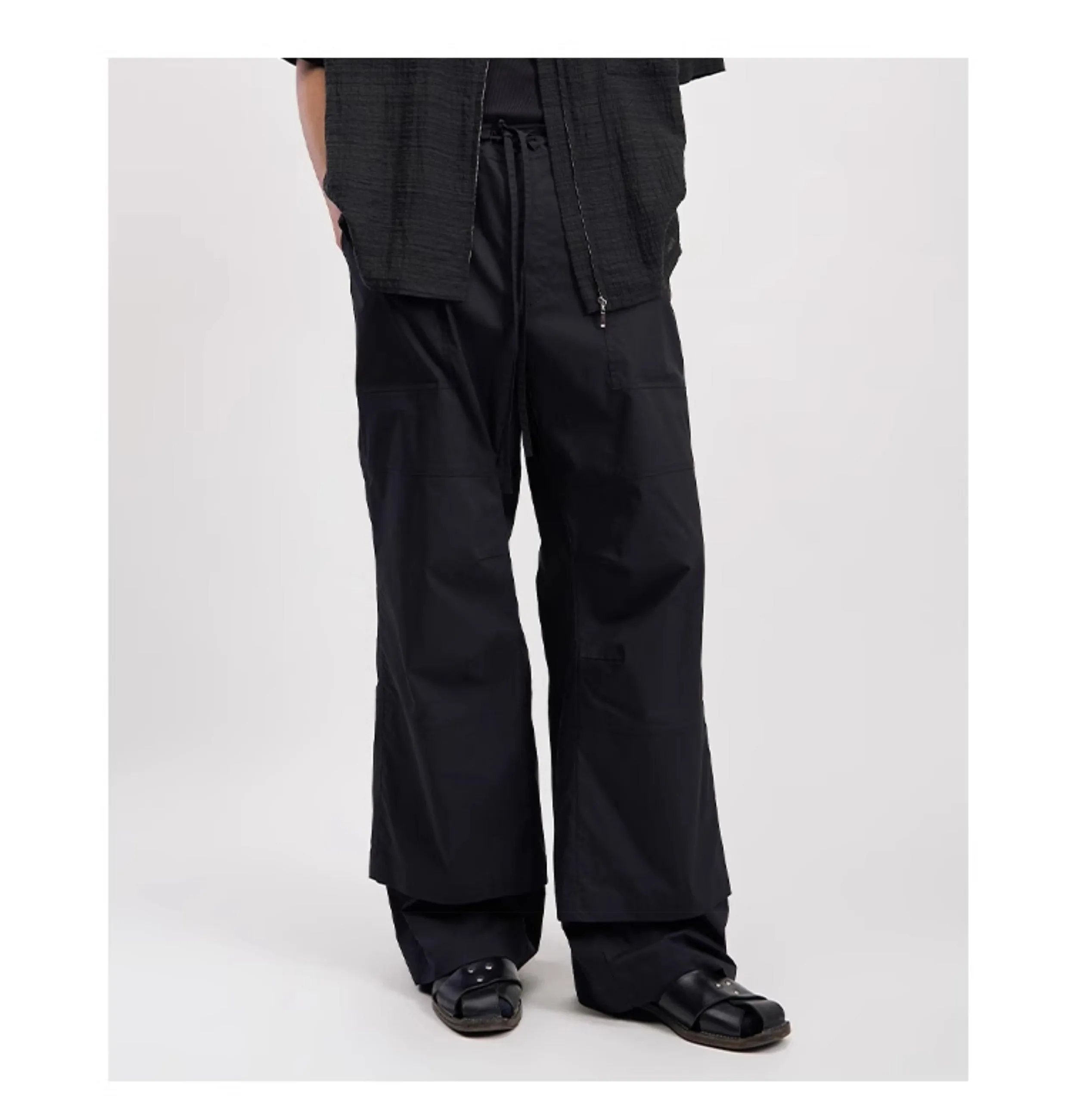 Straight Cotton Casual Pants