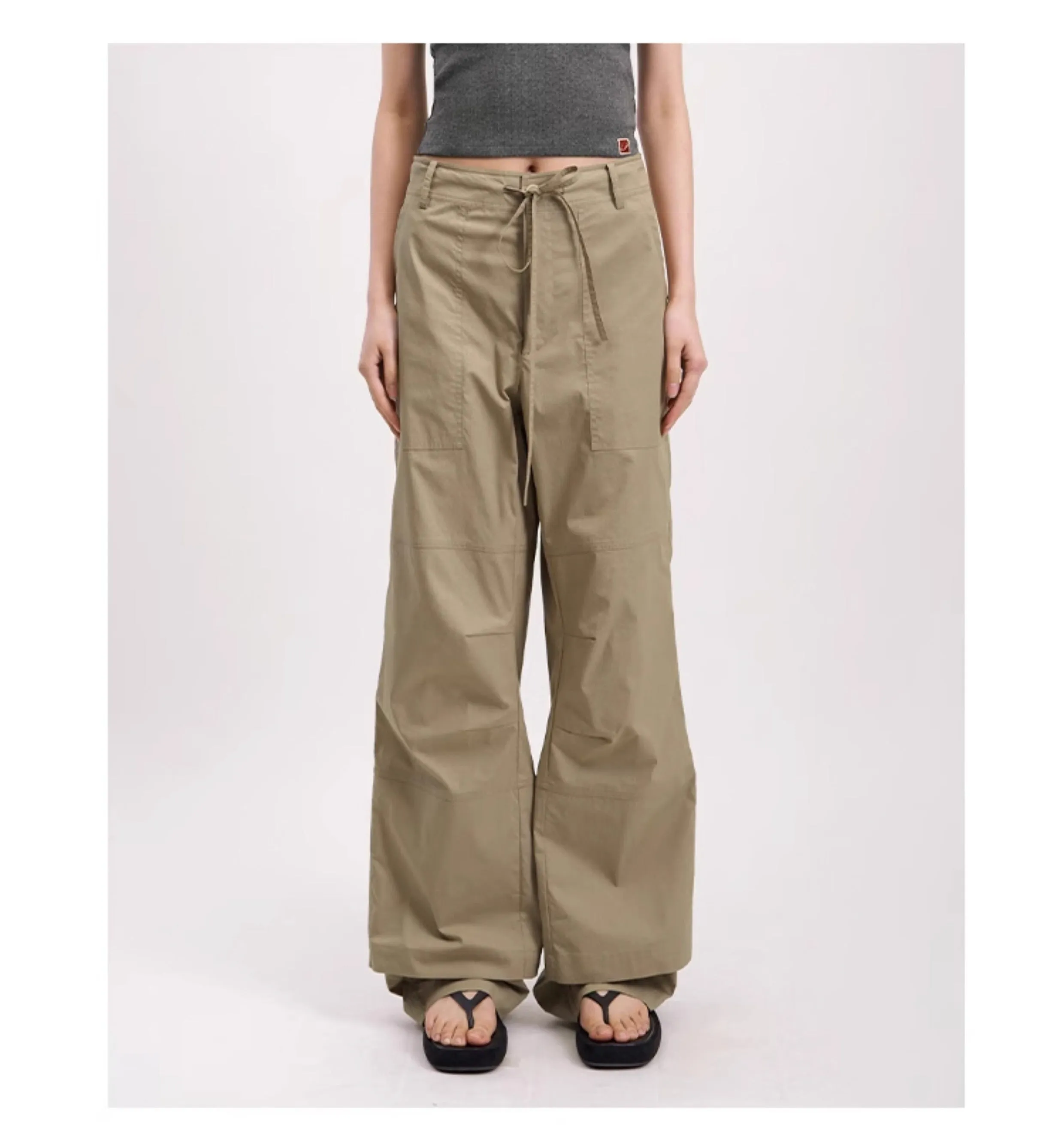 Straight Cotton Casual Pants