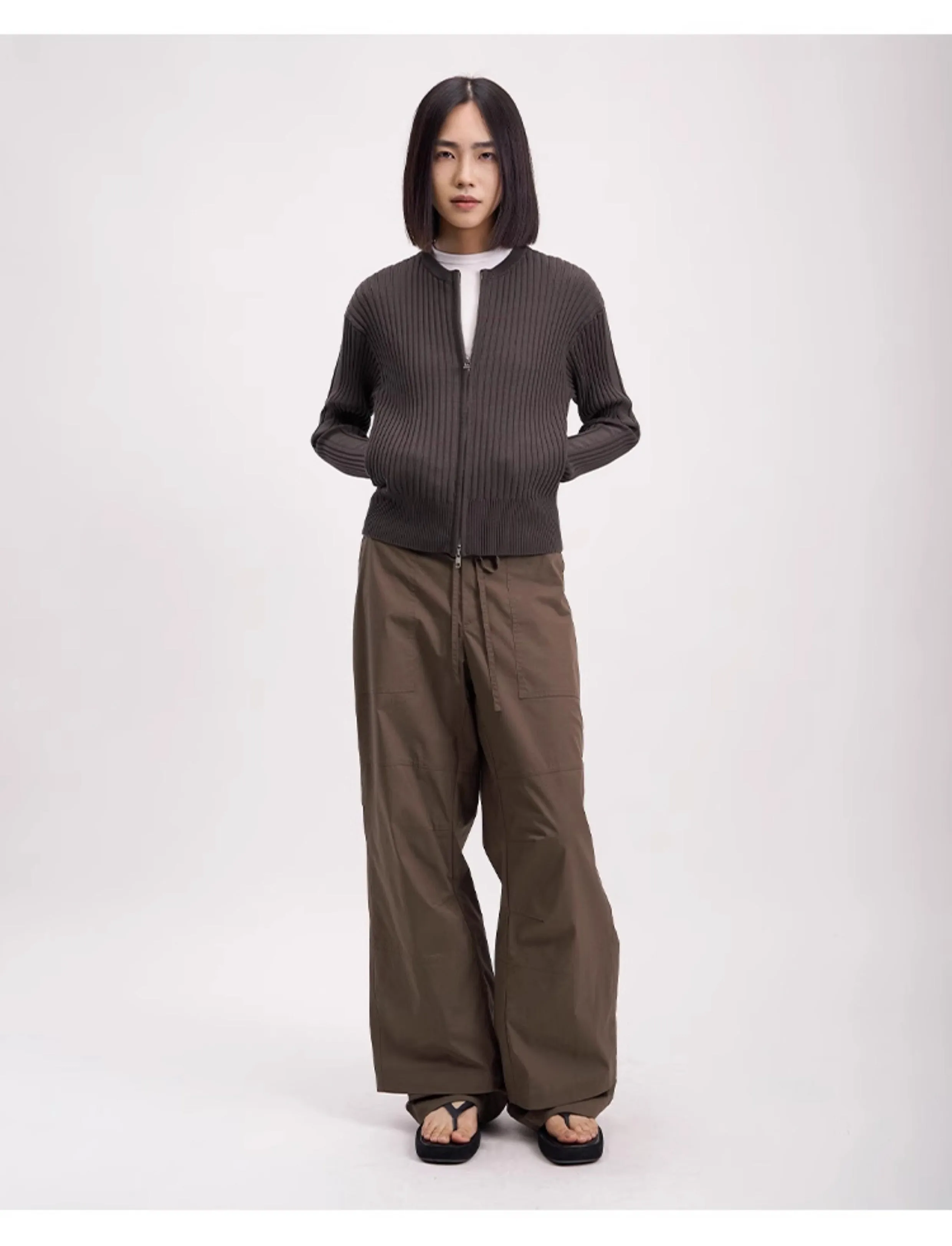 Straight Cotton Casual Pants