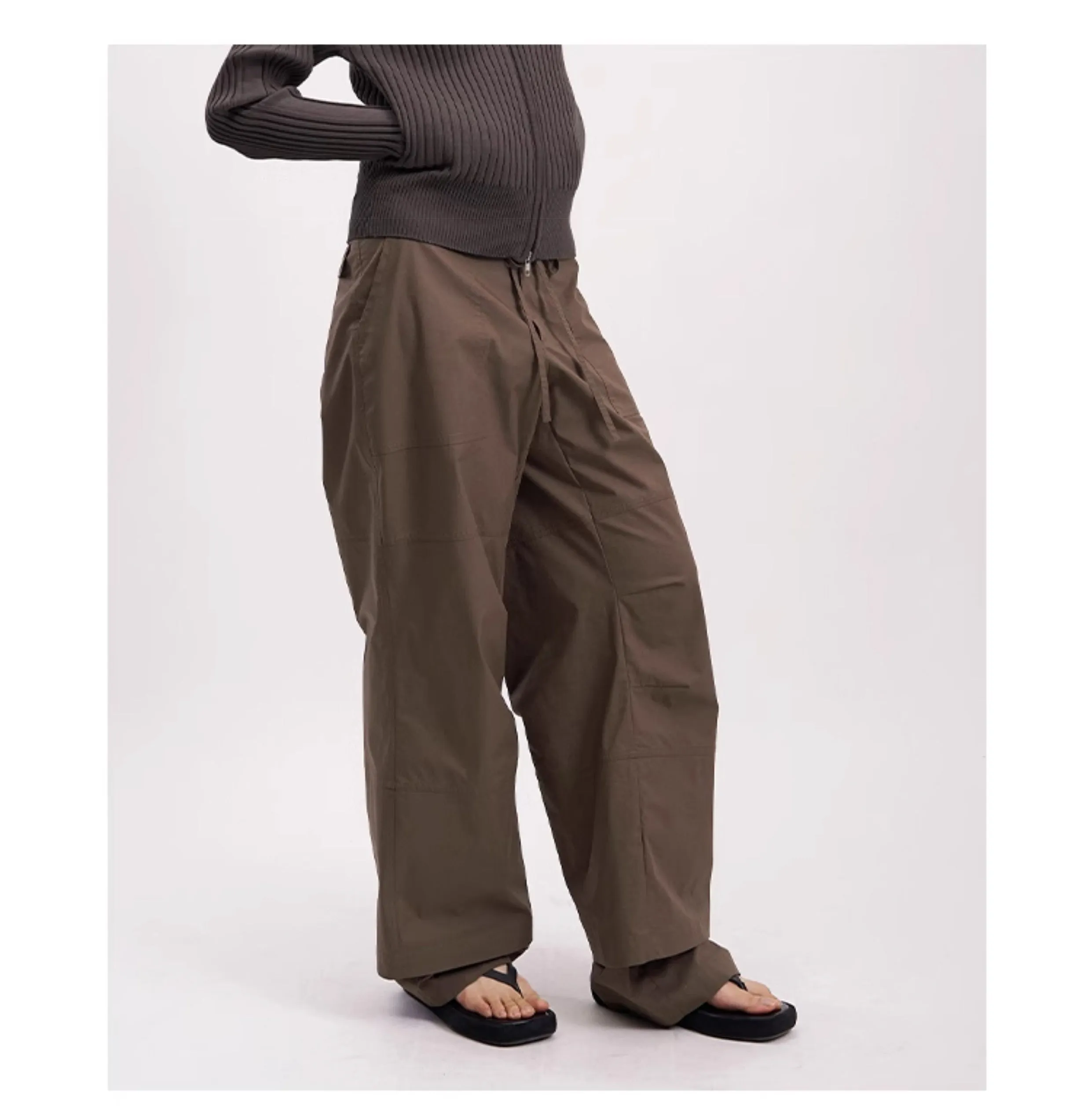 Straight Cotton Casual Pants