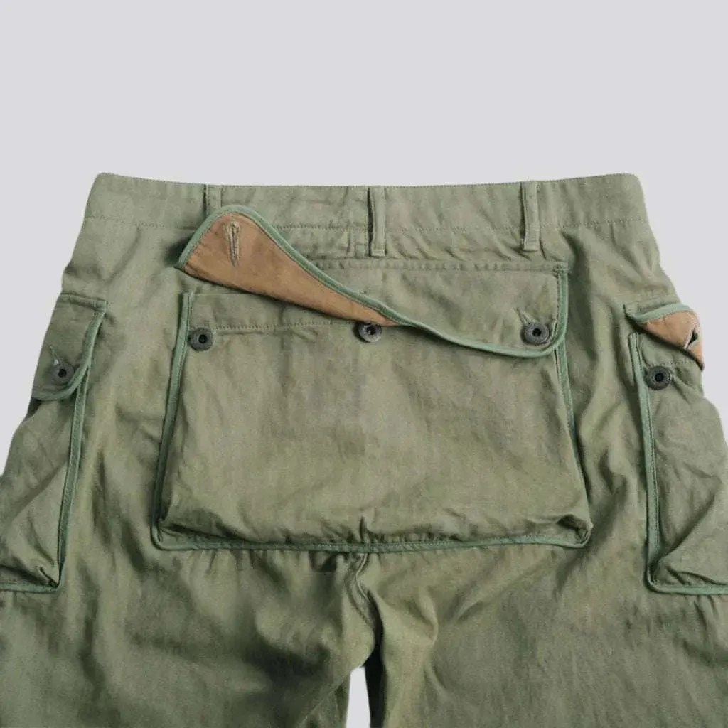 Street khaki men's jean pants