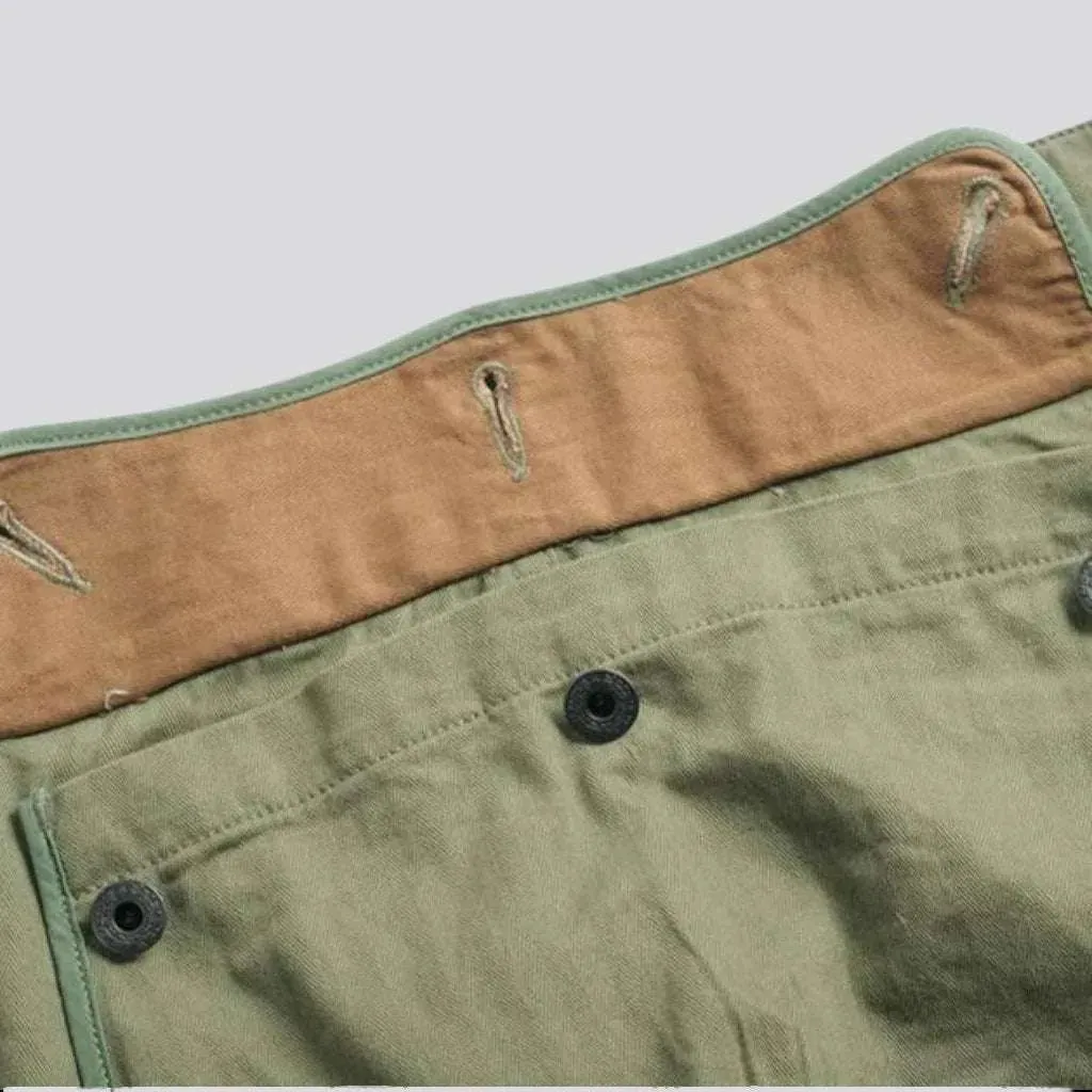 Street khaki men's jean pants